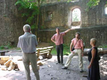 Inside the ruin of the Castle