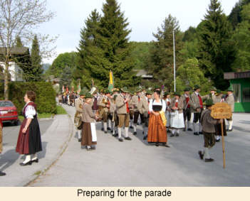 Preparing for the parade