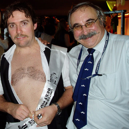 Rod with the terrifying 'chest mo' of the local winner