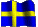 waving Swedish flag