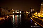The Ouse oozes by night