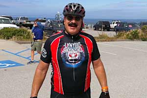 Ken Cantamout completed the 110 mile bike ride from Santa Cruz to King City in the central valley of California.