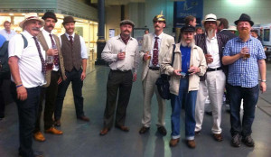 The Handlebar Club and The British Beard Club meet at The Great British Beer Festival
